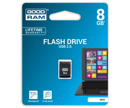 PenDrive GOODRAM 8GB Piccolo zapis 5MB/s odczyt 20MB/s czarny